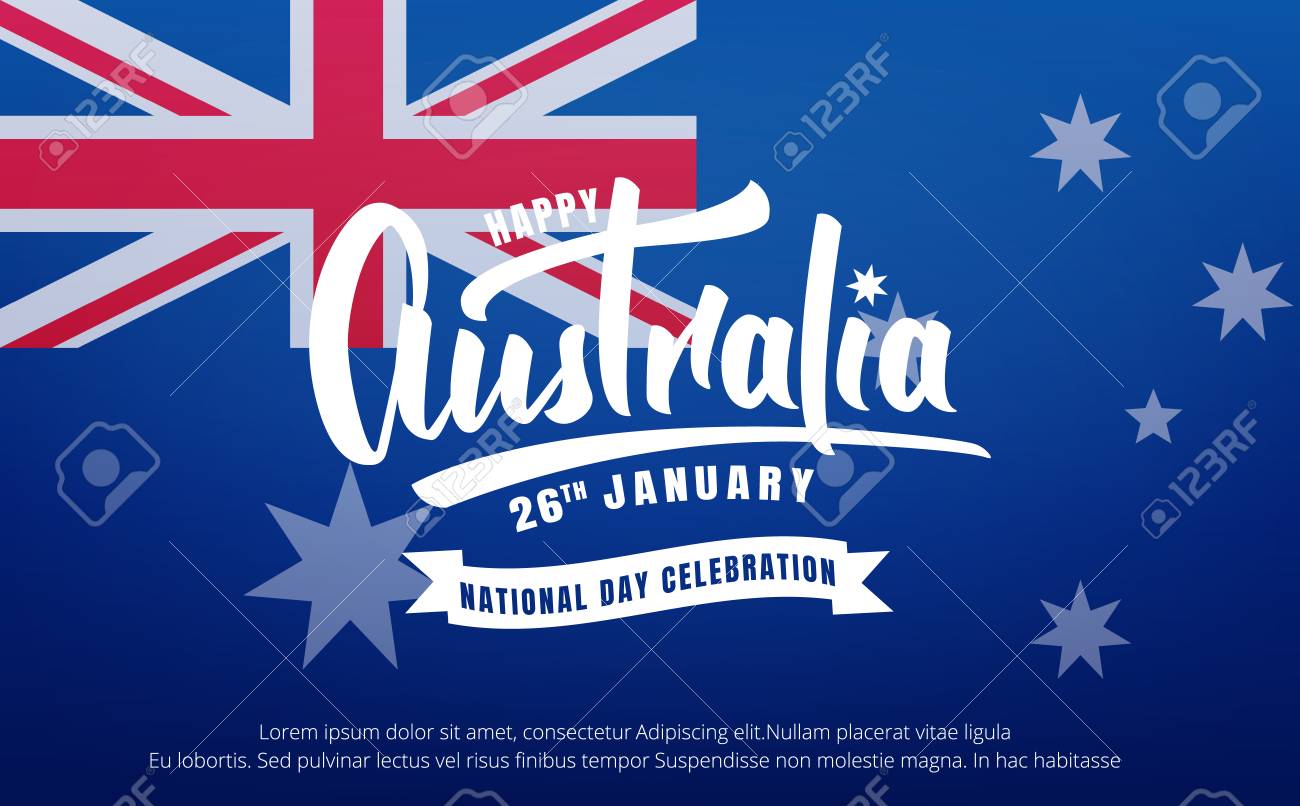Australia Day. Banner Voor De Nationale Feestdag Van National Australia Day | Happy australia day, Australia day