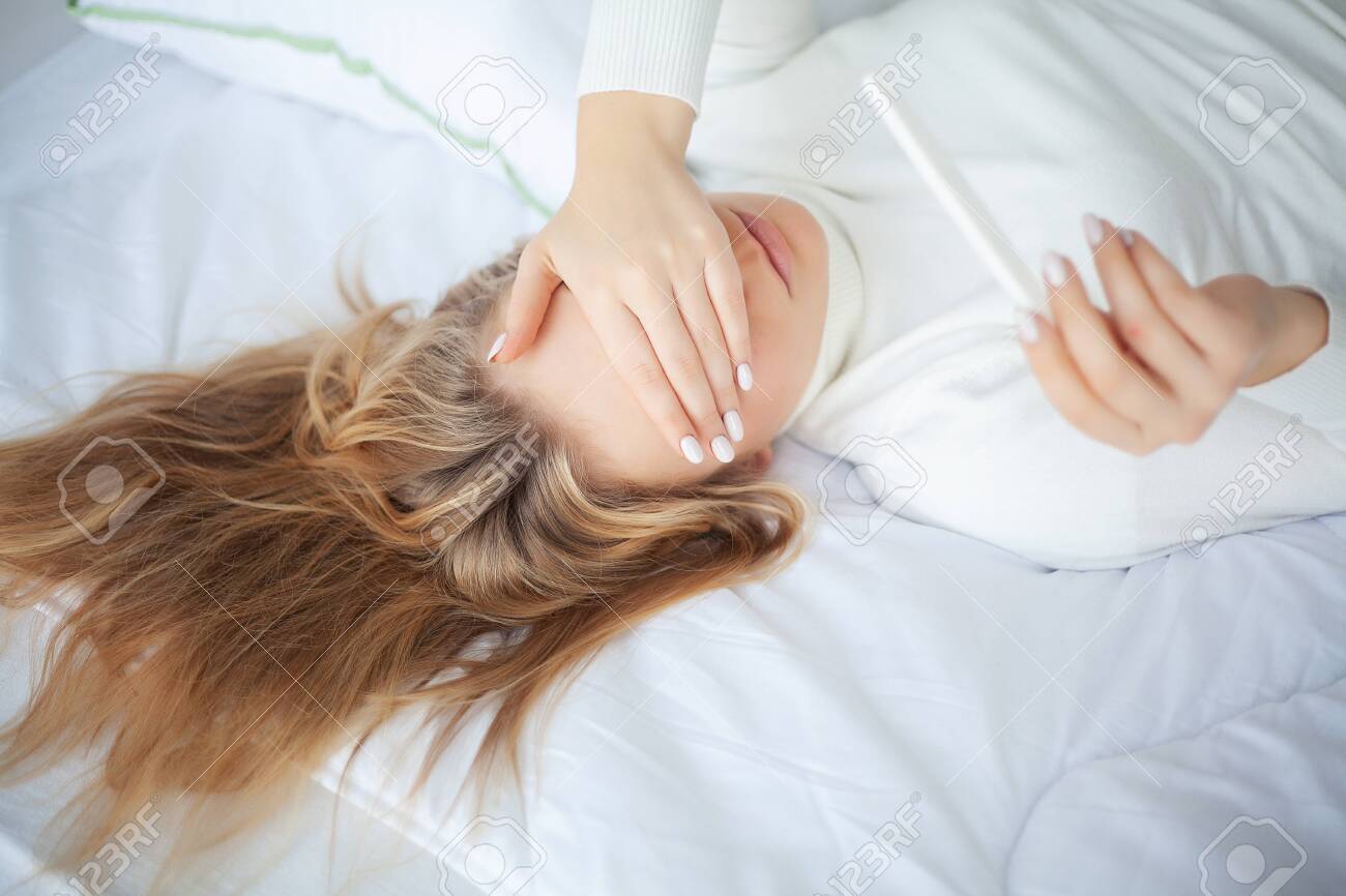 Girl Looking At Pregnancy Test Sad Woman Waiting Pregnant Test Stock Photo Picture And Royalty Free Image Image 118966928