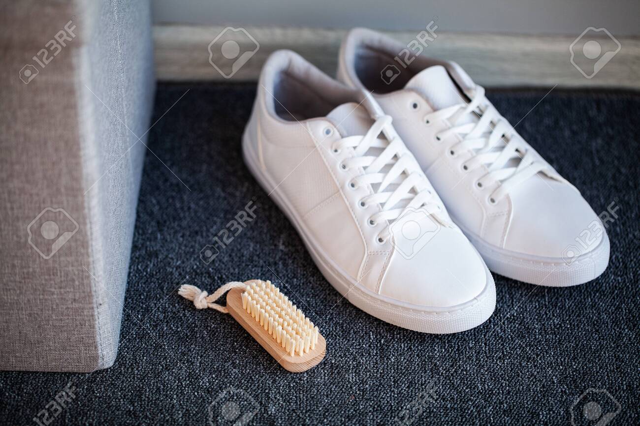 stylish white sneakers