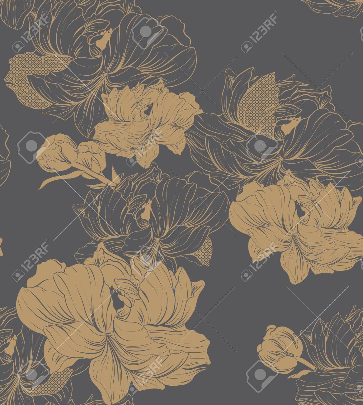 Japanese Pattern Seamless Vector In Traditional Flower Graphic Royalty Free Cliparts Vectors And Stock Illustration Image 139823786 123rf