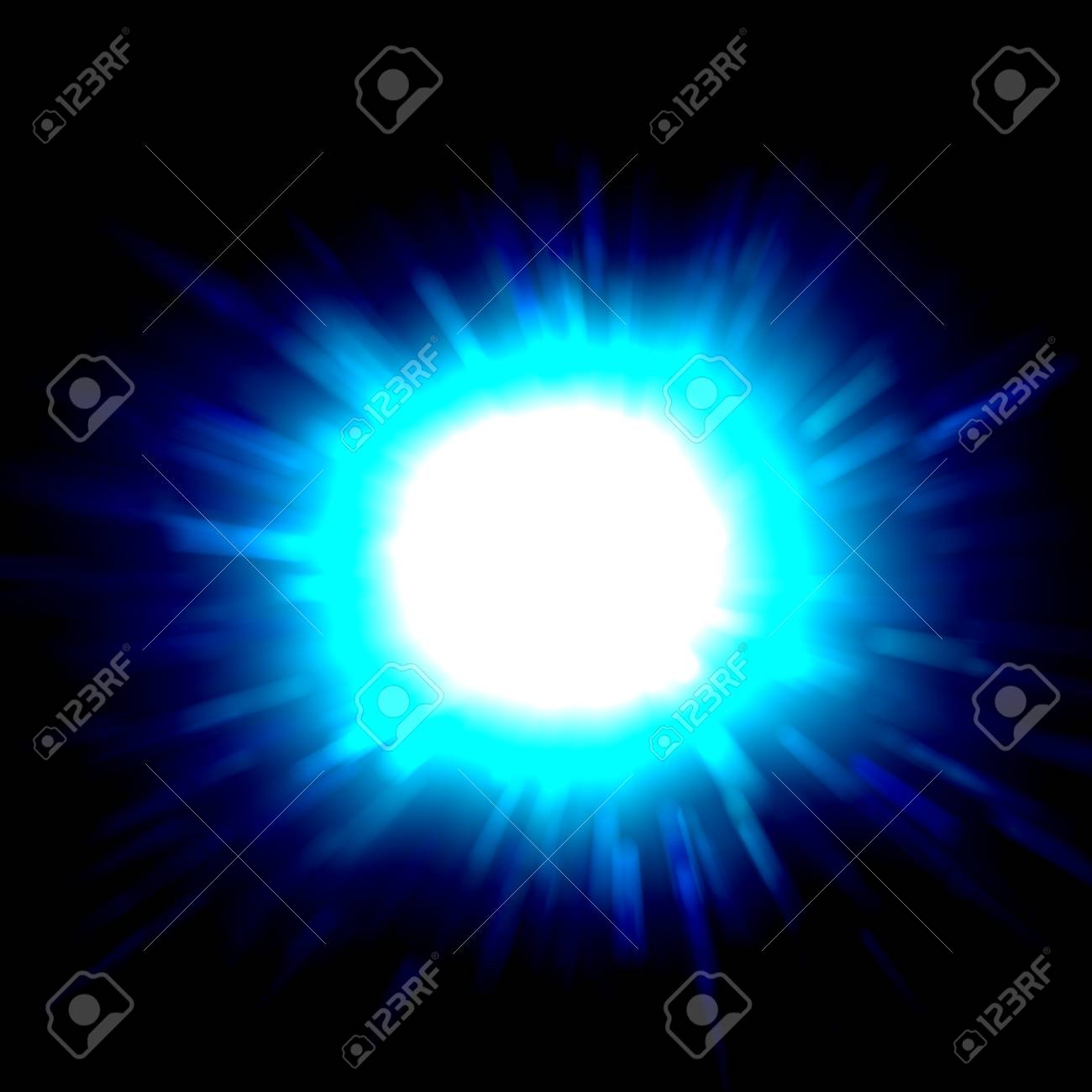 抽象的な背景ボケと光る星 夜間や水中の色 の写真素材 画像素材 Image