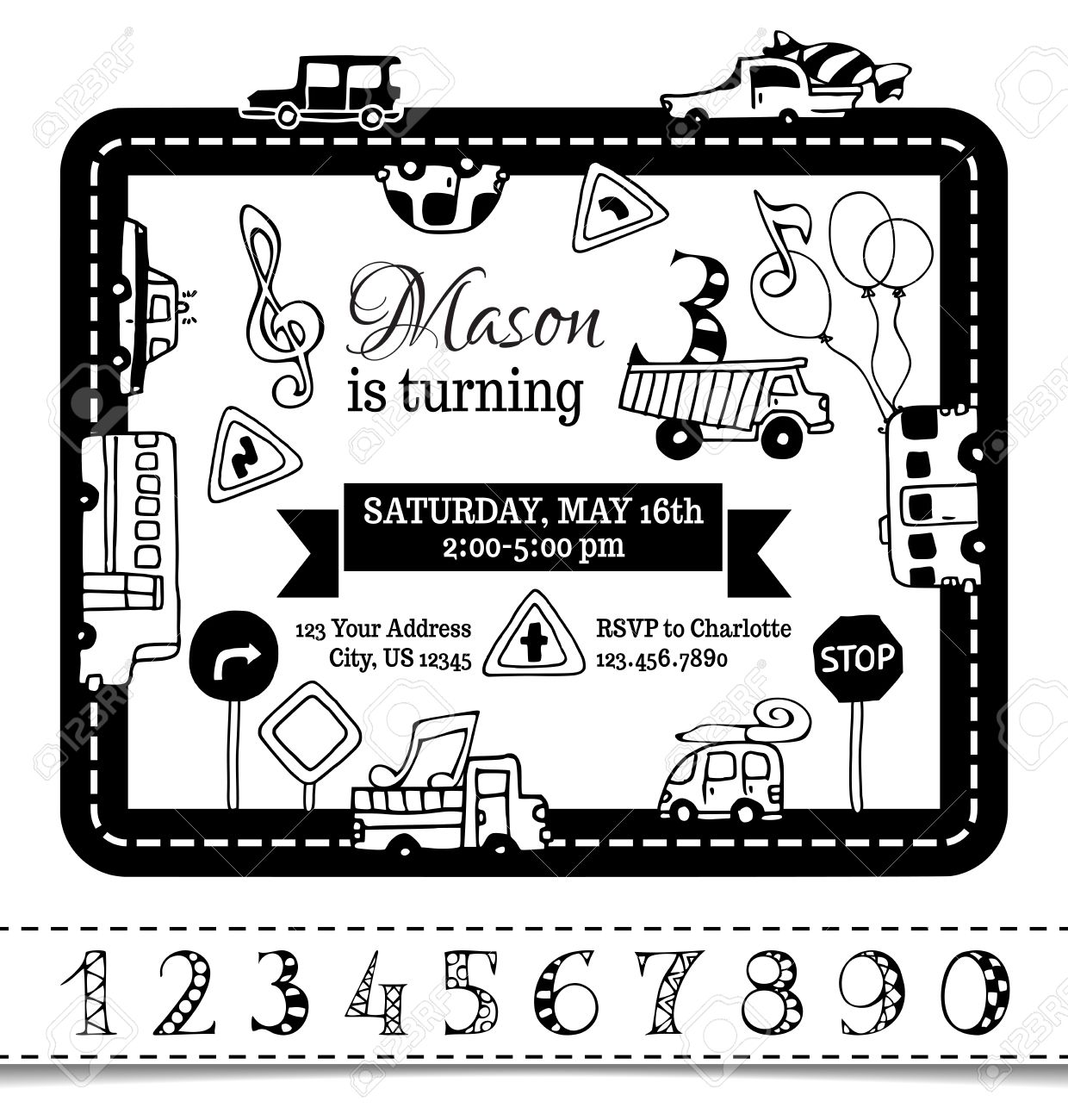 book invitation template