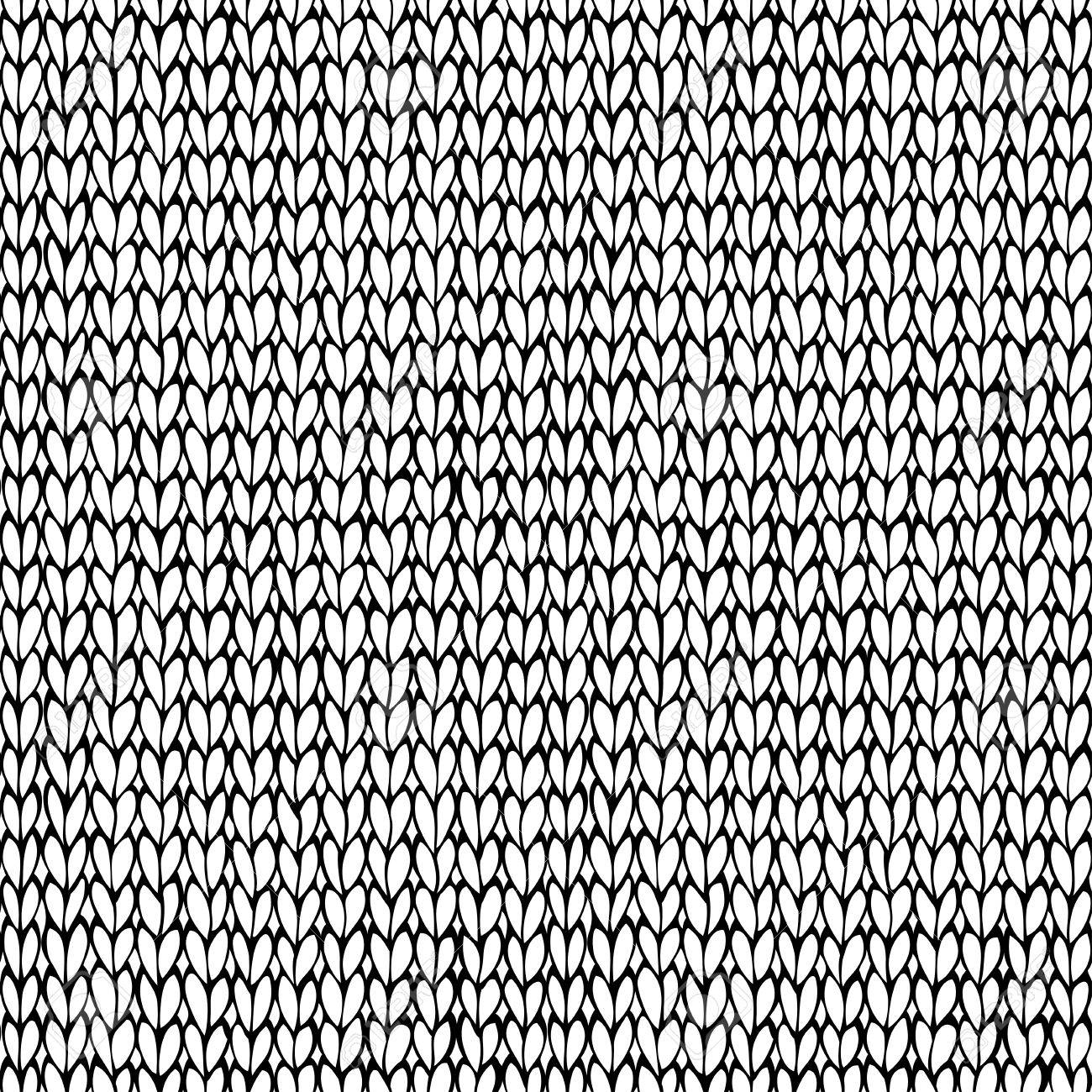Vector seamless knitted pattern. Hand drawn doodles. Stockinette.. Vector seamless knitted pattern. Hand drawn doodles. Stockinette..