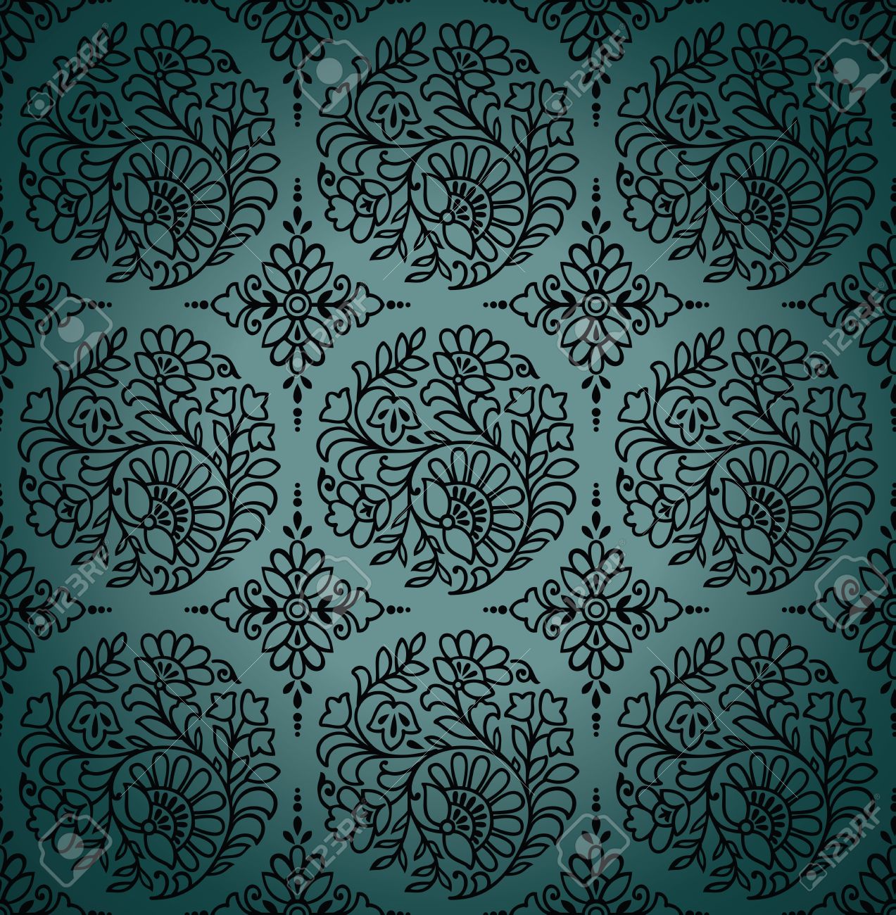 seamless paisley vector wallpaper royalty free cliparts vectors paisley vectors