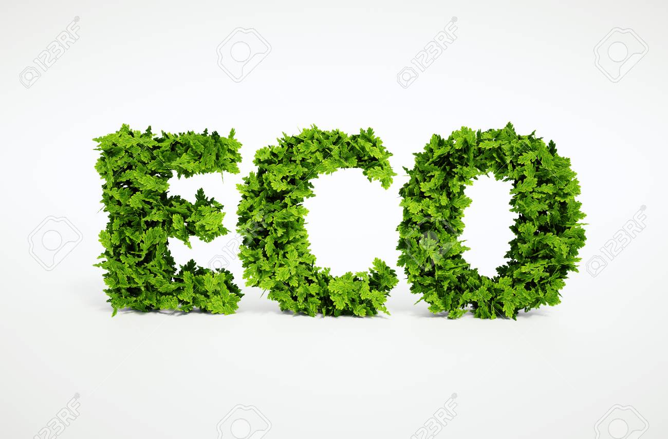3d rendered ecological image of text, which is composed of many leaves - 30700813 3d rendered ecological image of text, which is composed of many leaves - 30700813