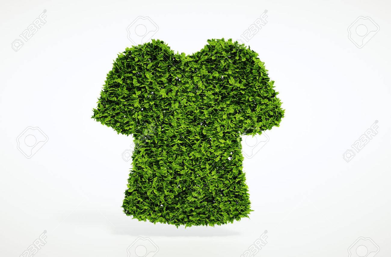 Isolated 3d render ecology clothes concept with white background - 32522007 Isolated 3d render ecology clothes concept with white background - 32522007