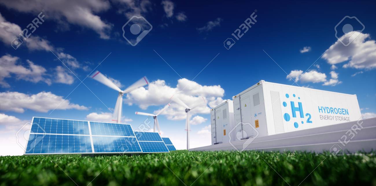 ecology energy solution power to gas concept hydrogen energy sustainable energy solution