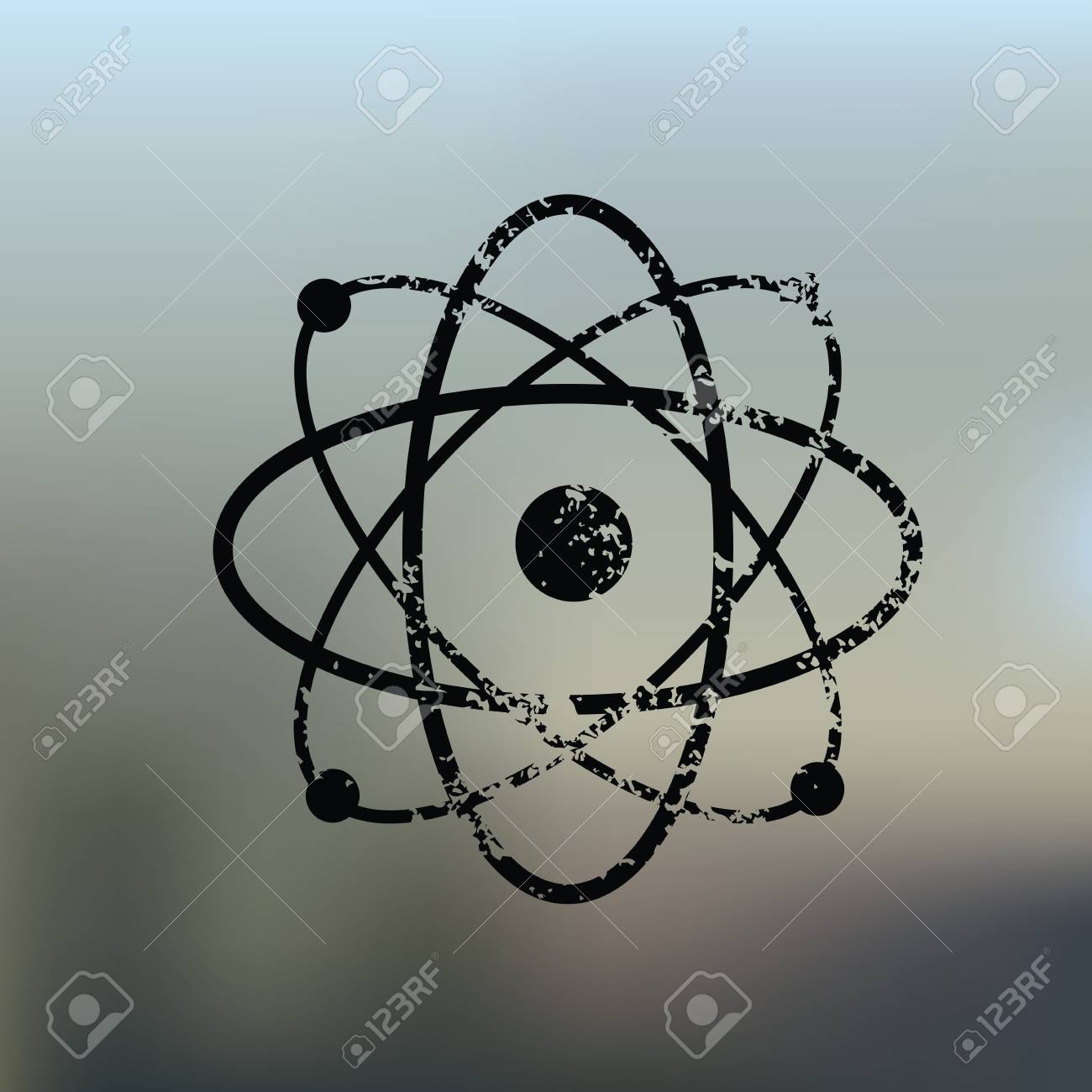atom design on blur background royalty free cliparts vectors and atomdesign