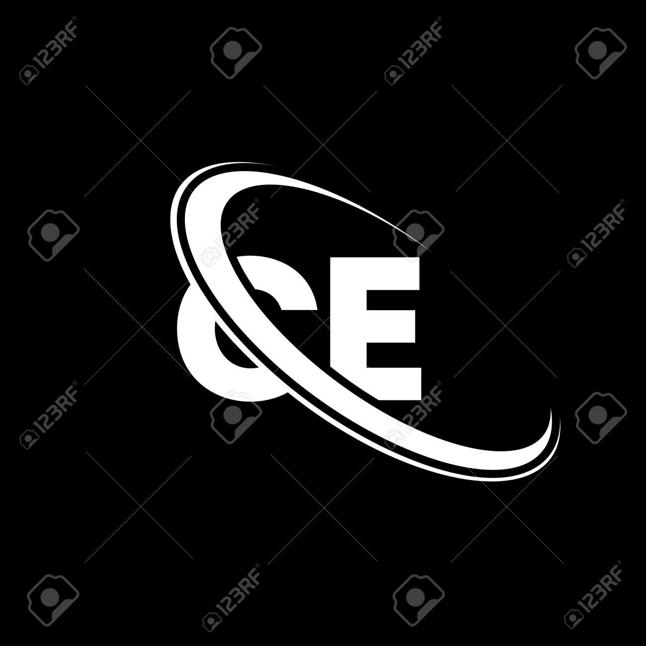 CE Logo. C E Design. White CE Letter. CE/C E Letter Logo Design. Initial  Letter CE Linked Circle Uppercase Monogram Logo. Royalty Free SVG,  Cliparts, Vectors, and Stock Illustration. Image 155558708., image size:1300x1300