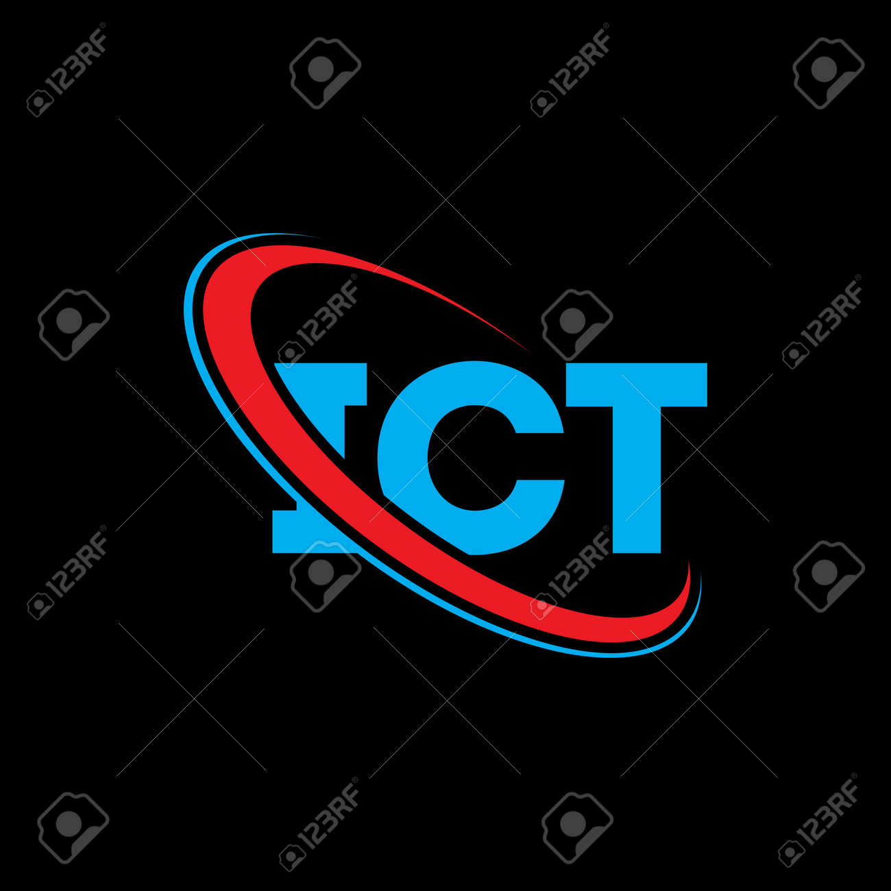 ICT Logo. ICT Letter. ICT Letter Logo Design. Initials ICT Logo Linked With  Circle And Uppercase Monogram Logo. ICT Typography For Technology, Business  And Real Estate Brand.\u0026#xD; Royalty Free SVG, Cliparts, Vectors,, image size:1300x1300