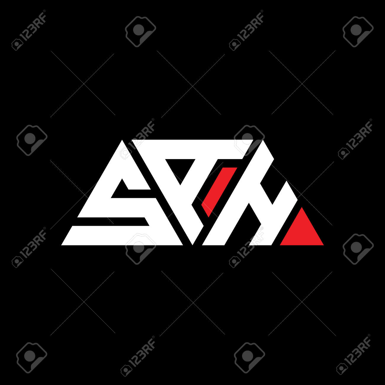 SAH logo. SAH letter. SAH letter logo design. Initials SAH logo