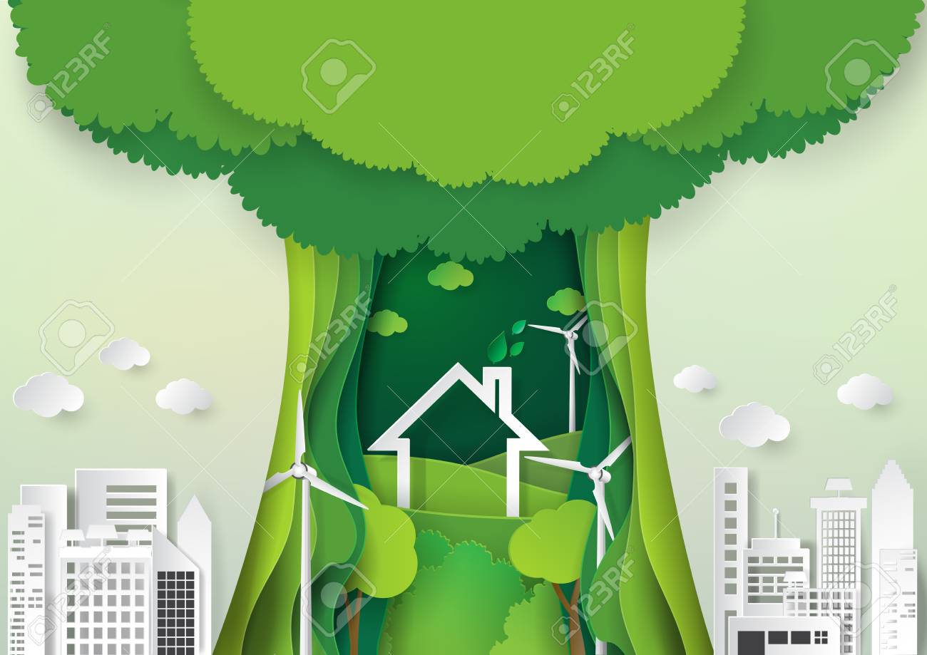 Go Style Template | Go Green With Abstract Paper Carve Background Design Template Paper Go Style Template | Go Green With Abstract Paper Carve Background Design Template Paper