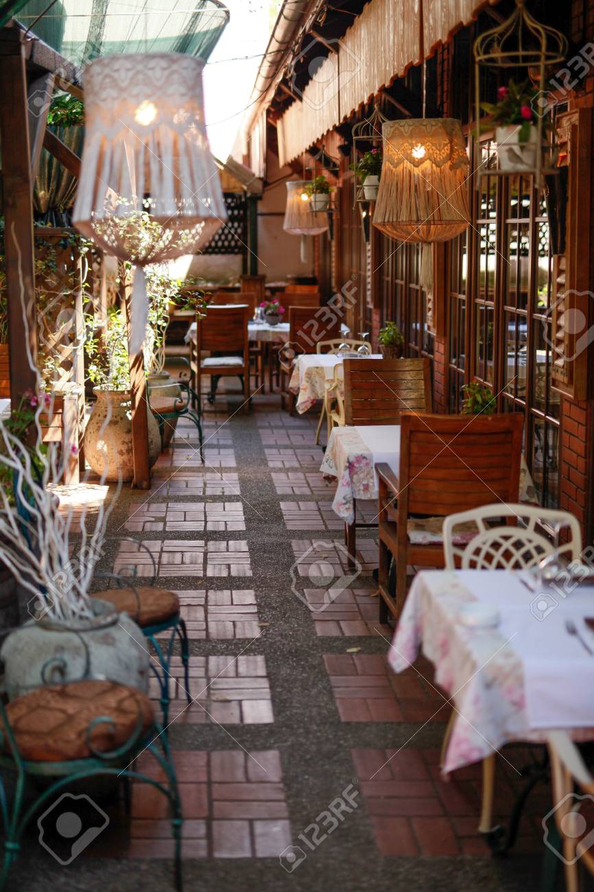 Restaurant Patio In Vintage Style Stock Photo Picture And Royalty Free Image Image Restaurant Patio In Vintage Style Stock Photo Picture And Royalty Free Image Image