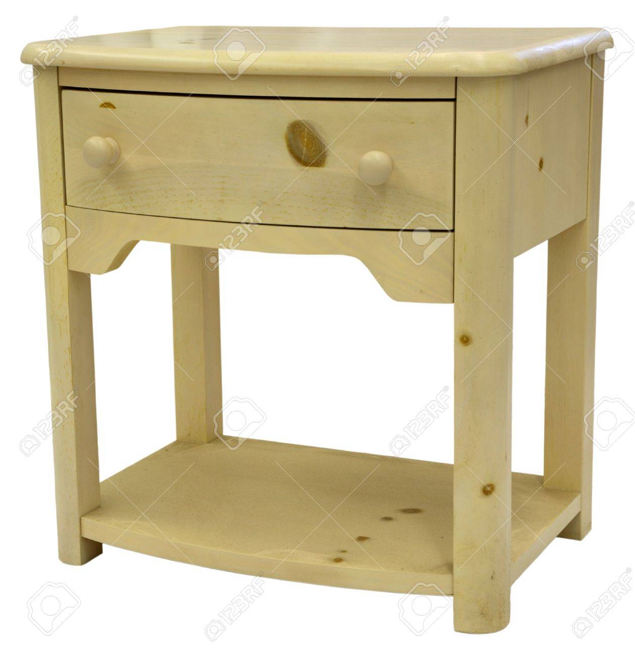 Cottage Style Pine Night Stand In A Washed Finish Stock Photo Picture And Royalty Free Image Image 2684325