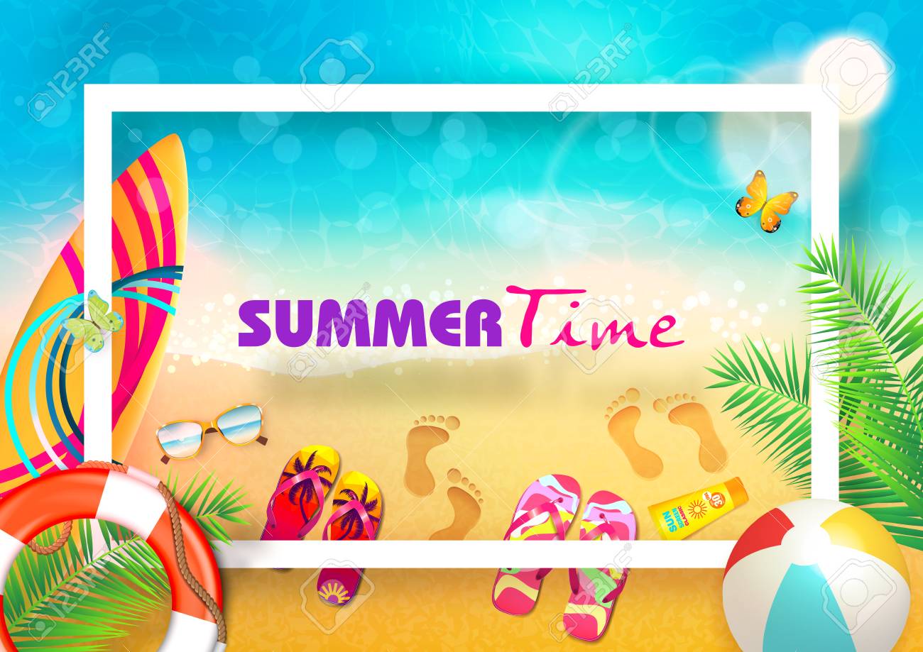 夏バナー背景ベクトル のイラスト素材 ベクタ Image