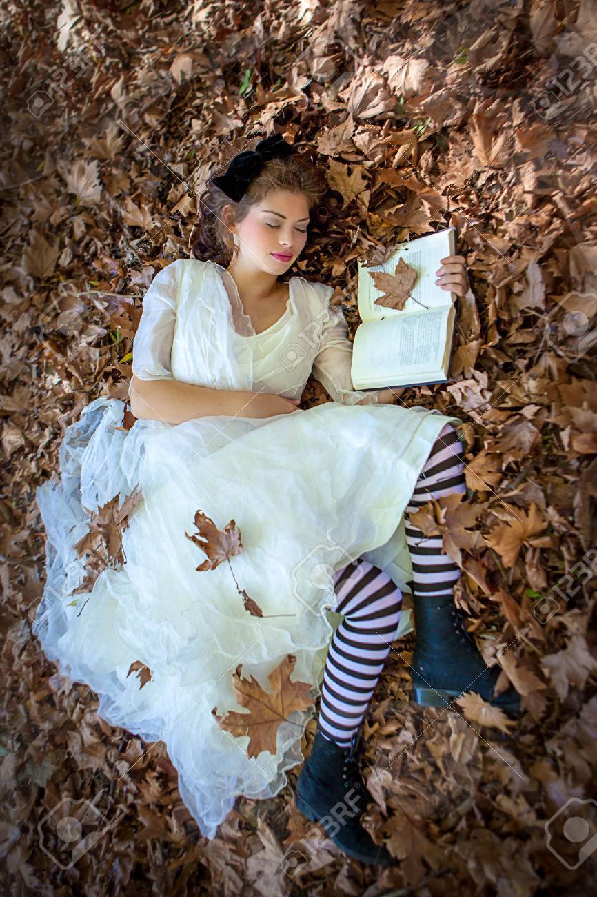 beauty woman reading relaxing book stock photo picture and royalty