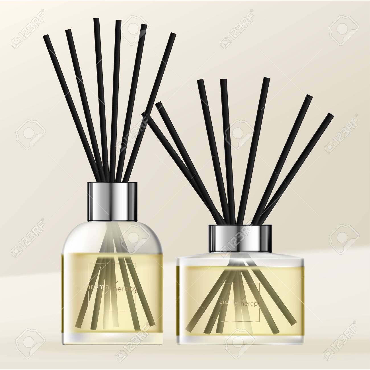 Download Vector Aromatic Diffuser With Pastel Yellow Scented Oil Black Royalty Free Cliparts Vectors And Stock Illustration Image 149737561