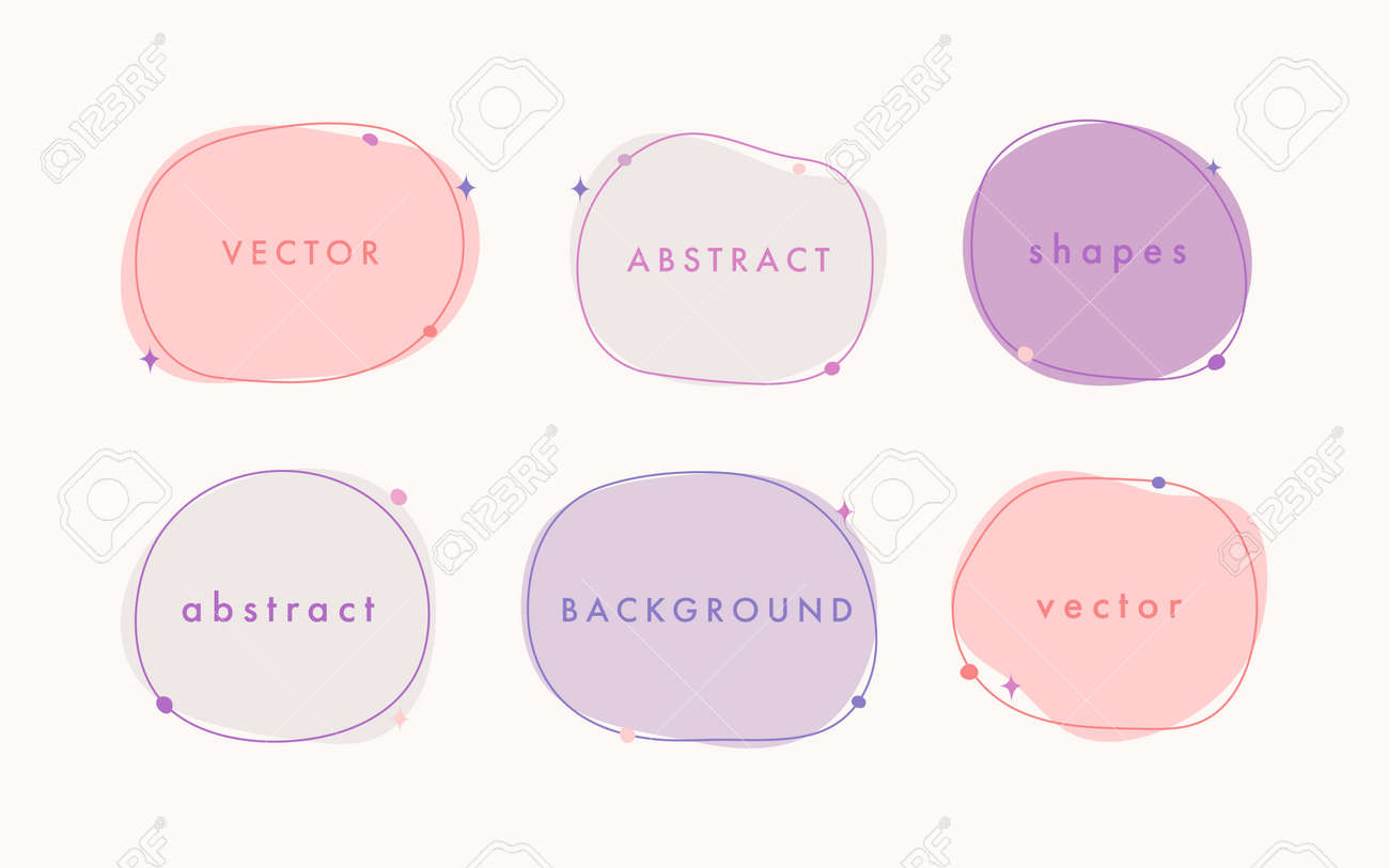 Abstract vector minimal background. Trendy organic shape banner for social media, invitation, web. - 168264848 Abstract vector minimal background. Trendy organic shape banner for social media, invitation, web. - 168264848