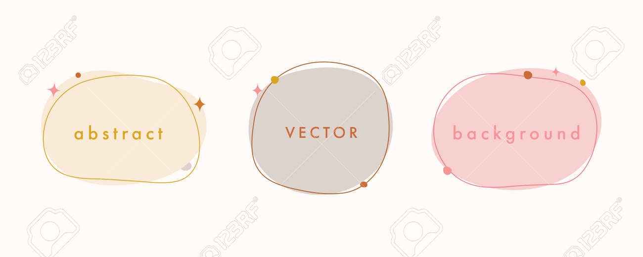 Abstract vector minimal background. Trendy organic shape banner for social media, invitation, web. - 168264854 Abstract vector minimal background. Trendy organic shape banner for social media, invitation, web. - 168264854