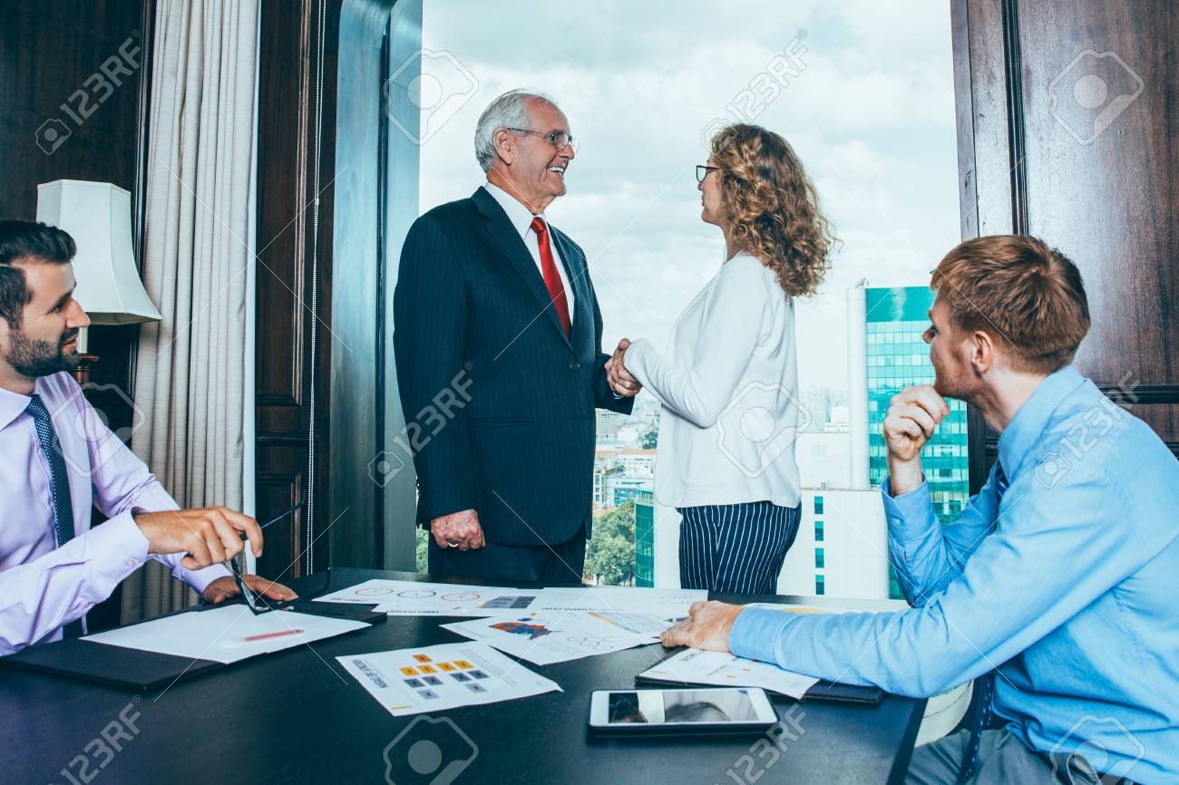 business people making agreement in meeting room ロイヤリティー