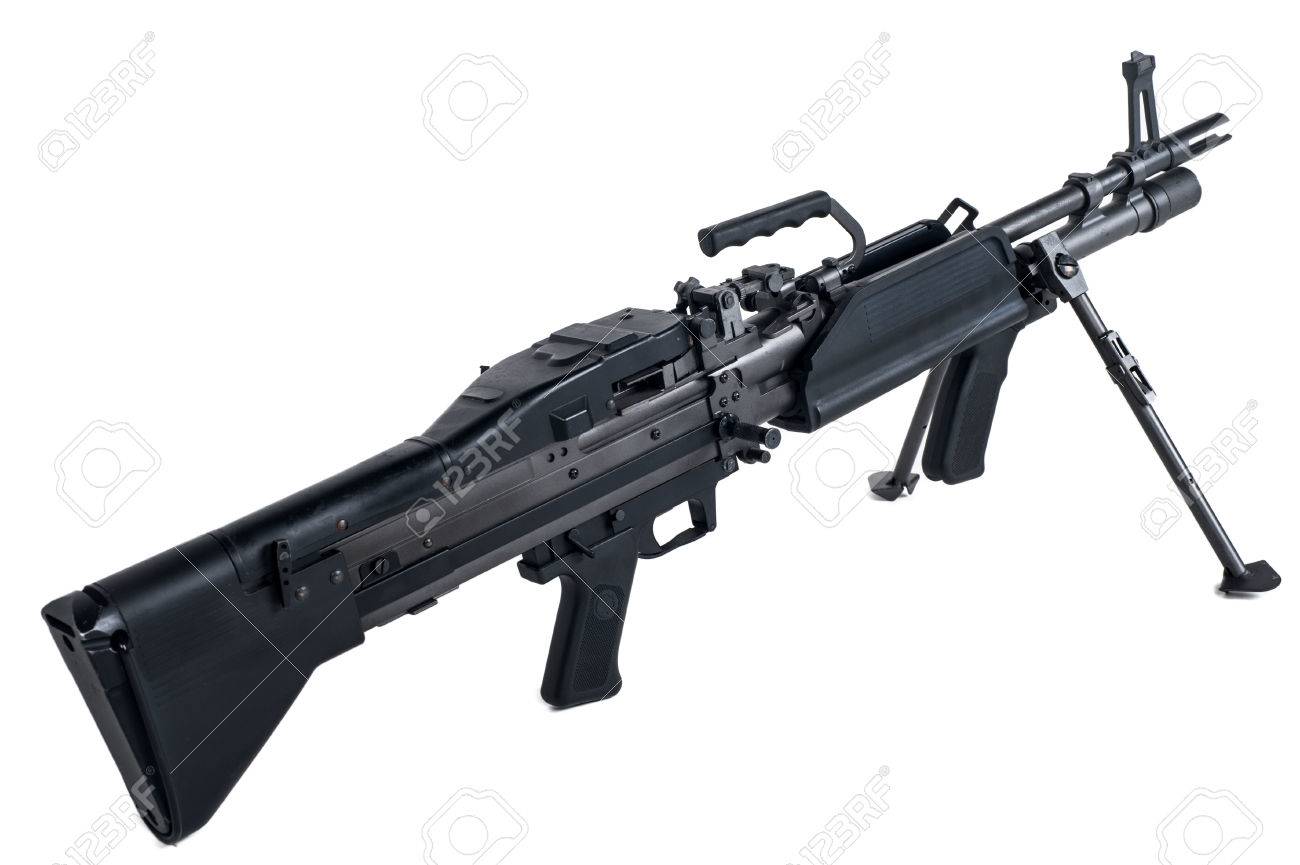 machine gun m60 in isolated stock photo picture and royalty free