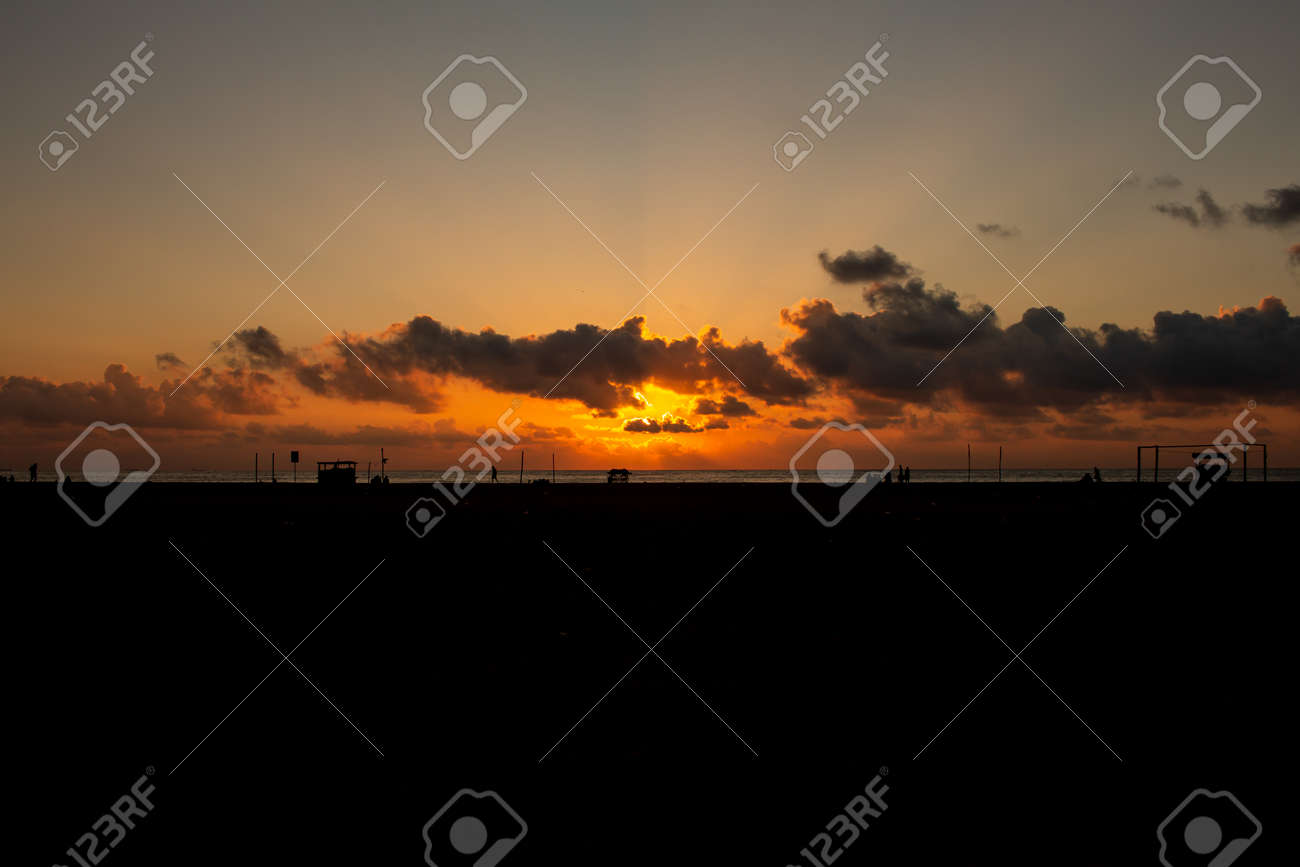Scenic view of the sunrise along Marina Beach, Chennai, India - 165637671 Scenic view of the sunrise along Marina Beach, Chennai, India - 165637671
