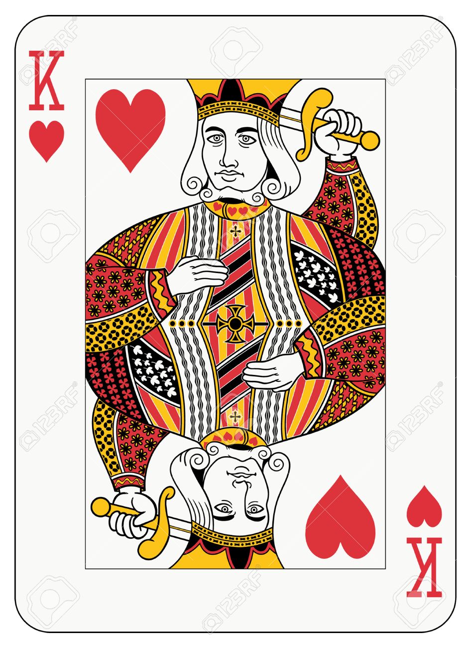 ダイヤモンド トランプのキングのイラスト素材 ベクタ Image
