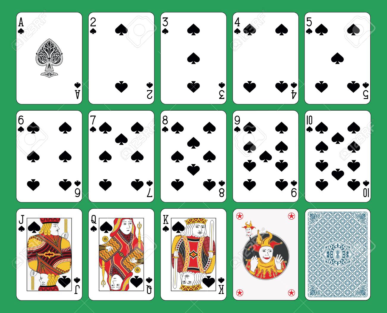 juego de cartas figuras