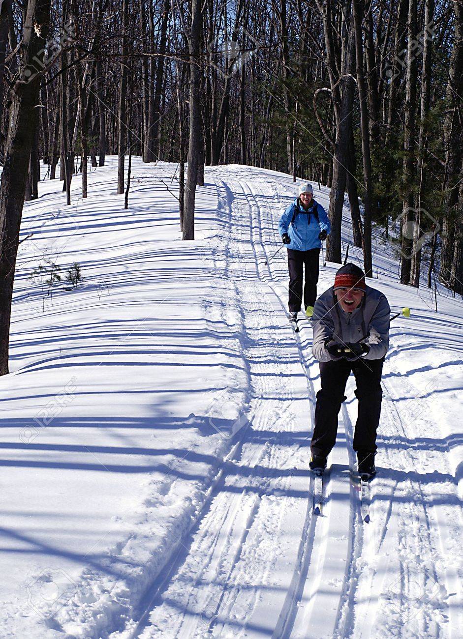 Active Boomers on the nordic ski trails in Wasaga Beach, Ontario. - 2685406 Active Boomers on the nordic ski trails in Wasaga Beach, Ontario. - 2685406