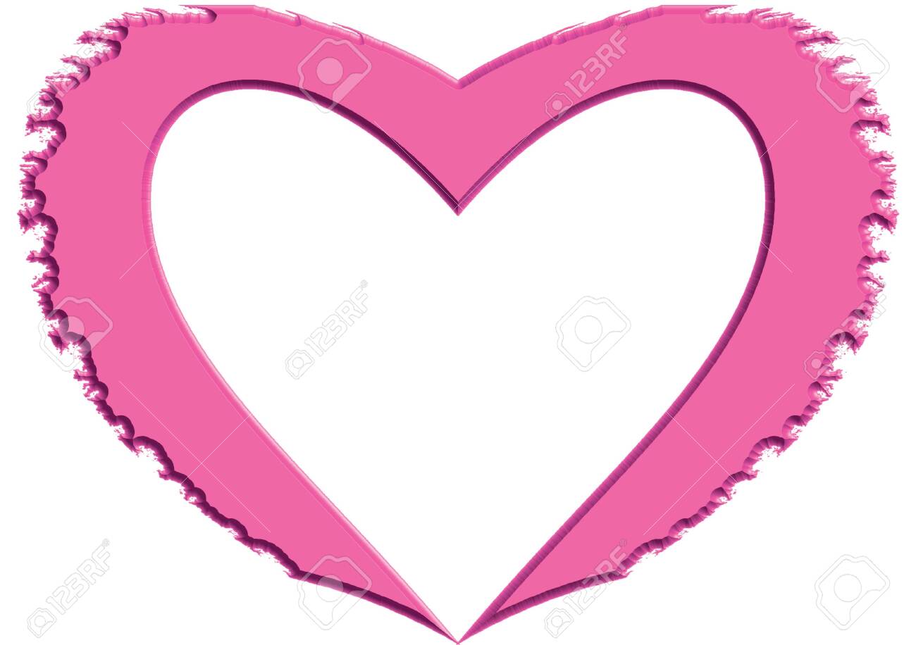 Download Pink 3d Heart Vector Frame Royalty Free Cliparts Vectors And Stock Illustration Image 148452400