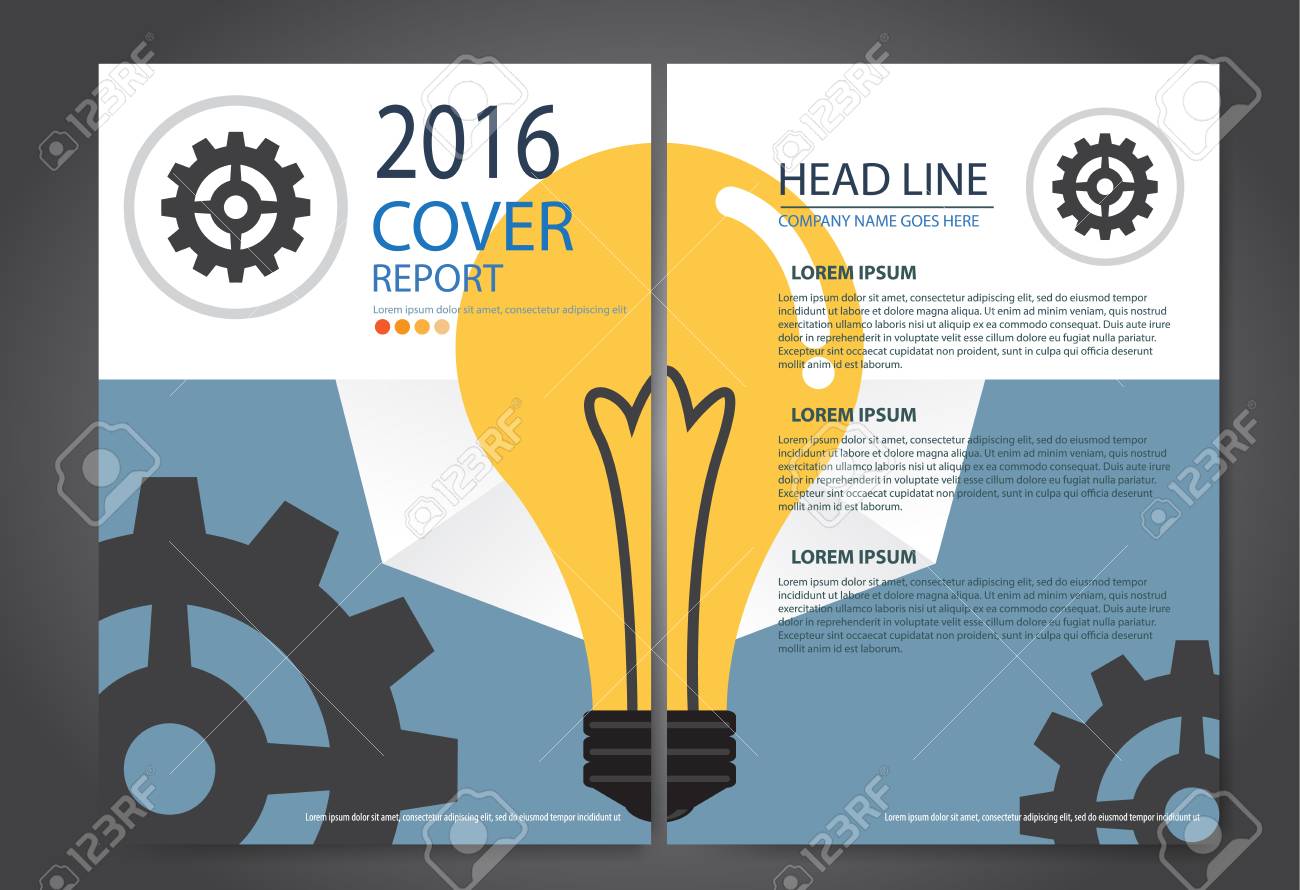 abstract business cover brochure template layout report booklet
