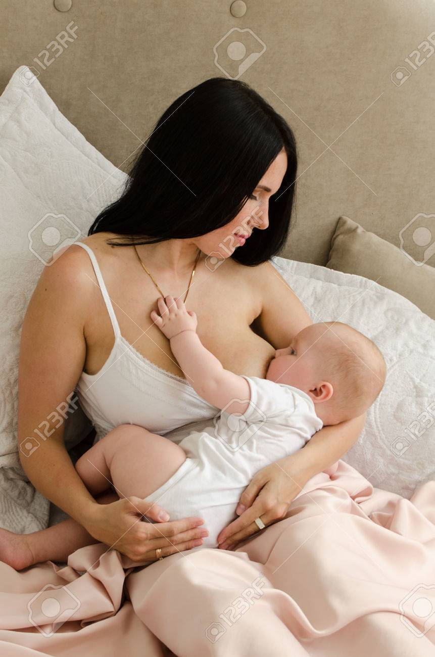 mother nursing baby