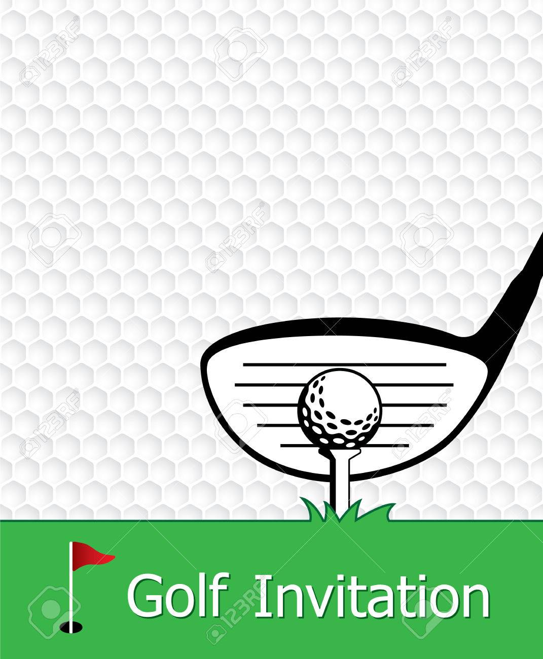 Golf Invitation Template Free from previews.123rf.com