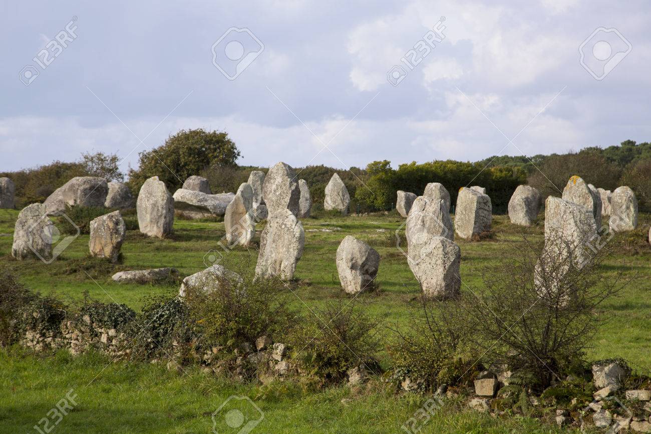 Intriguing Standing Stones At Carnac In Brittany In North Western Stock Photo Picture And Royalty Free Image Image 33791432