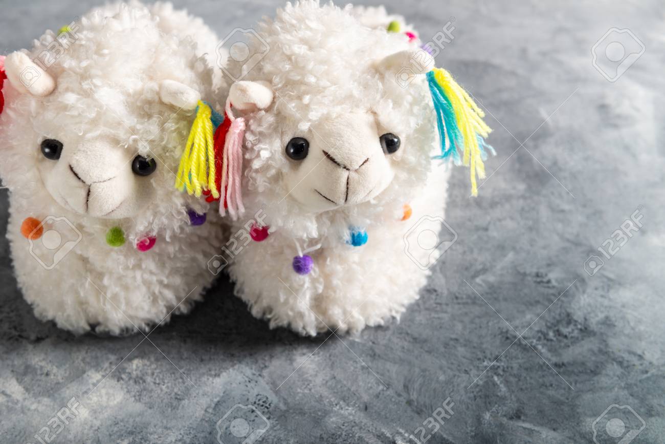 llama slippers