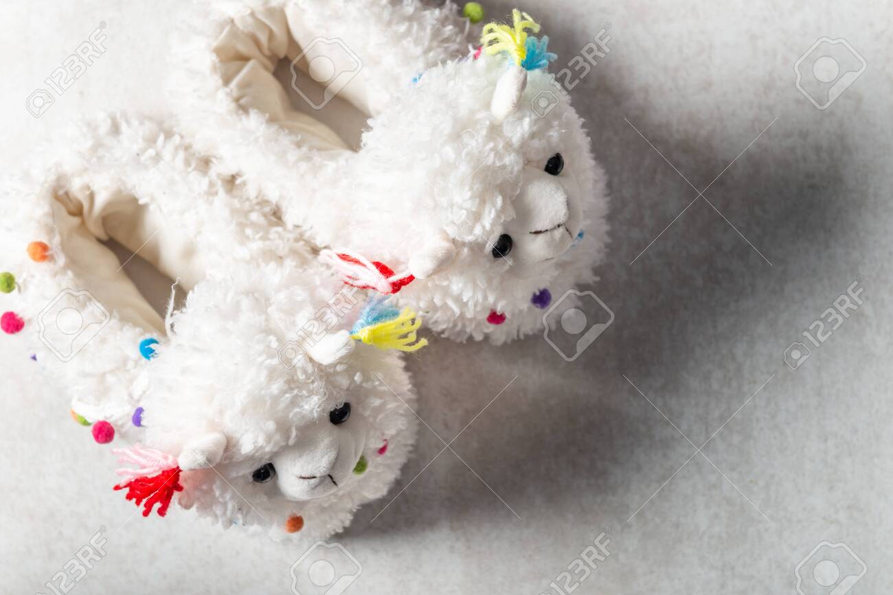 llama slippers