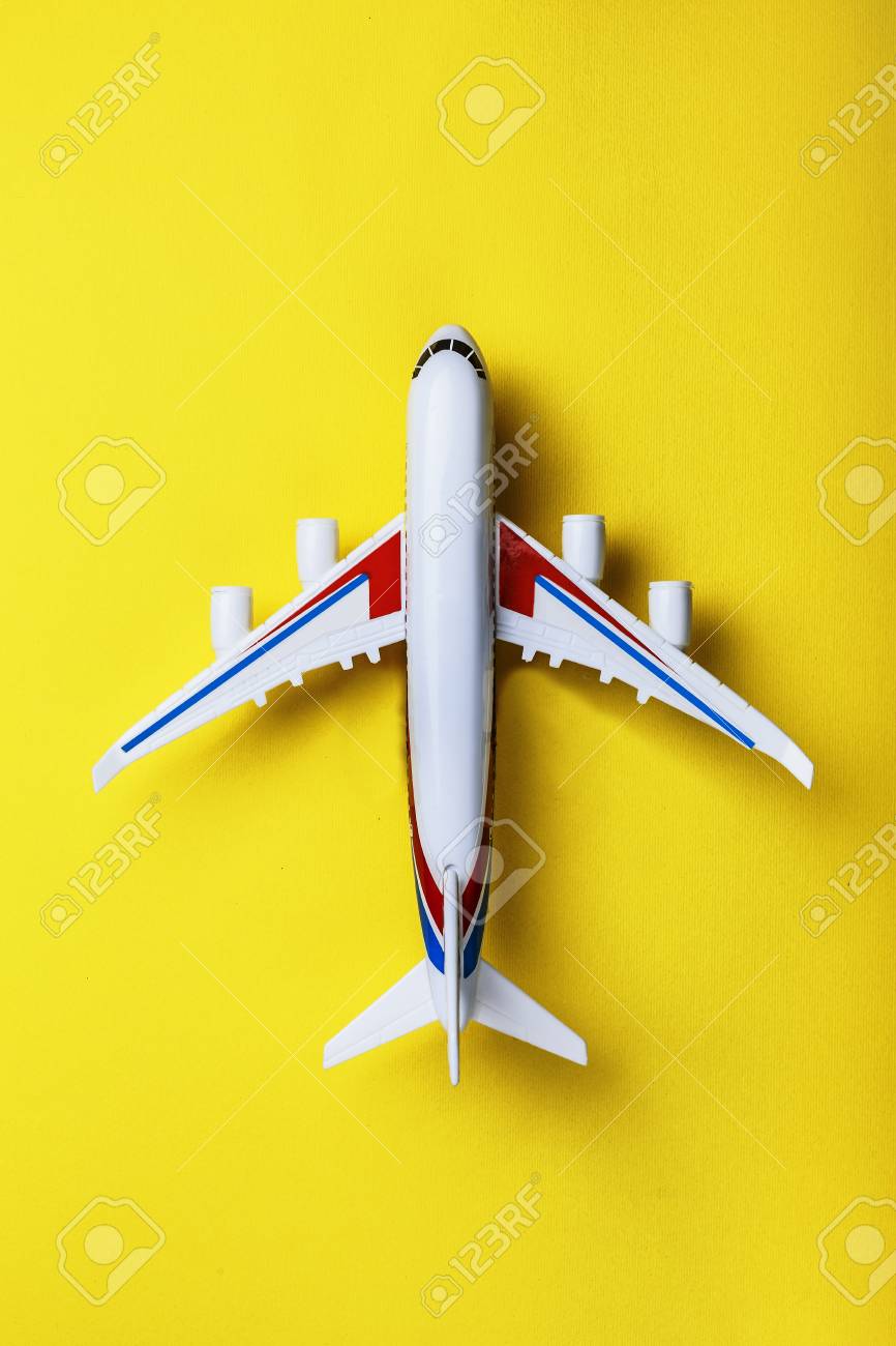 yellow airplane toy