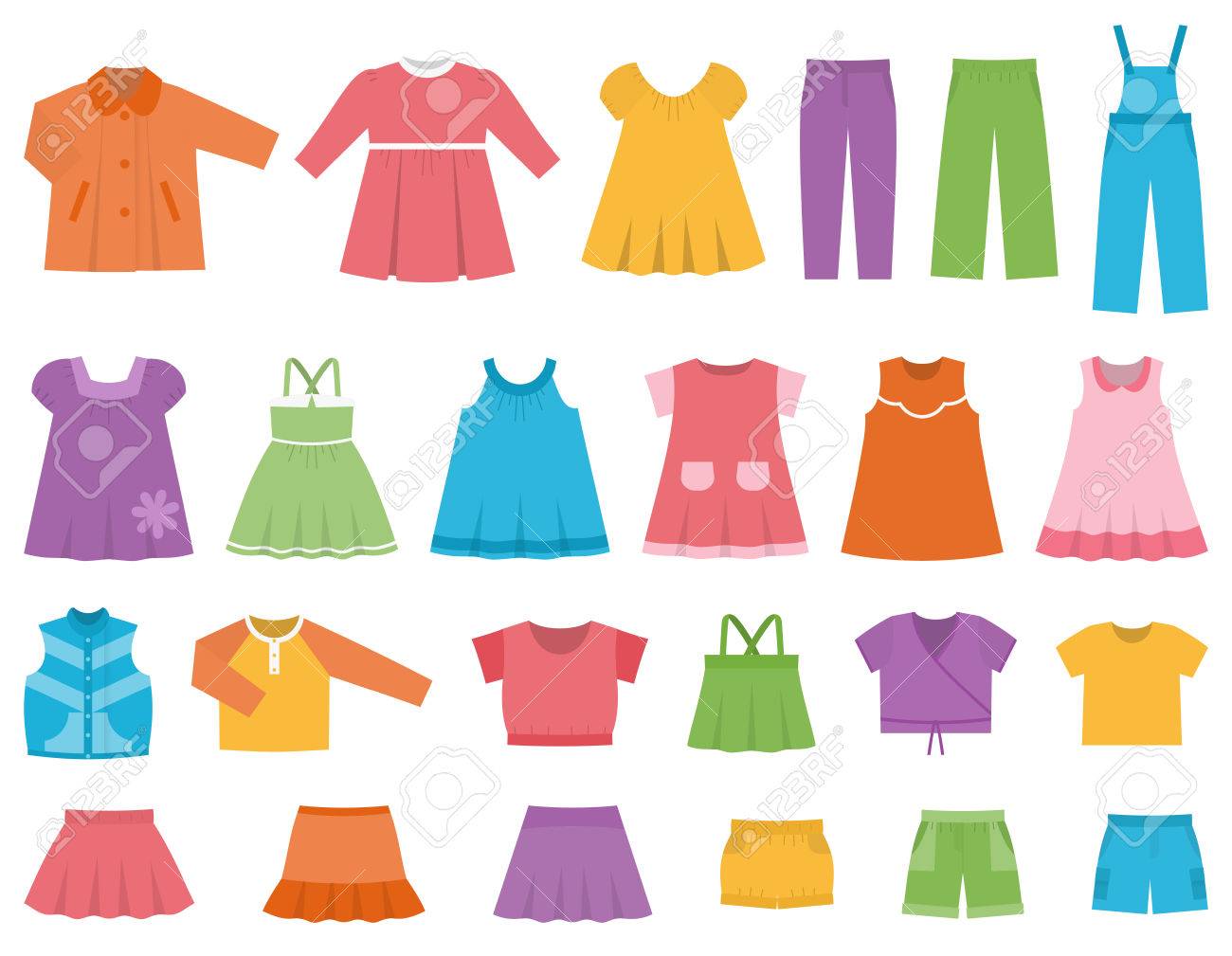 女の子のための赤ちゃんの服 ベクトルは ホワイト バック グラウンド Dresess スカート ショート パンツ パンツ トップス T シャツなどの衣類を設定します カラフルなイラスト のイラスト素材 ベクタ Image 女の子のための赤ちゃんの服 ベクトルは ホワイト バック グラウンド Dresess スカート ショート パンツ パンツ トップス T シャツなどの衣類を設定します カラフルなイラスト のイラスト素材 ベクタ Image