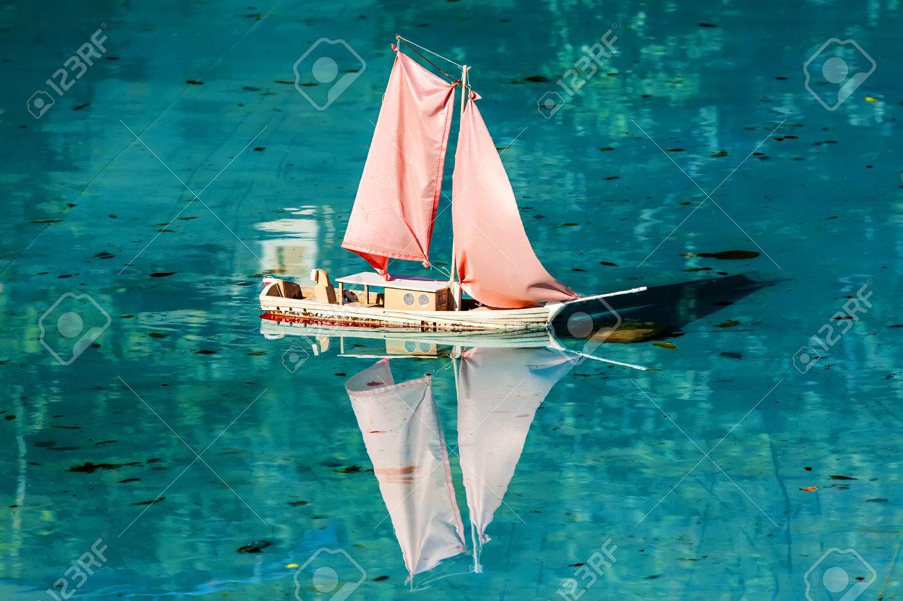 boat toy in water
