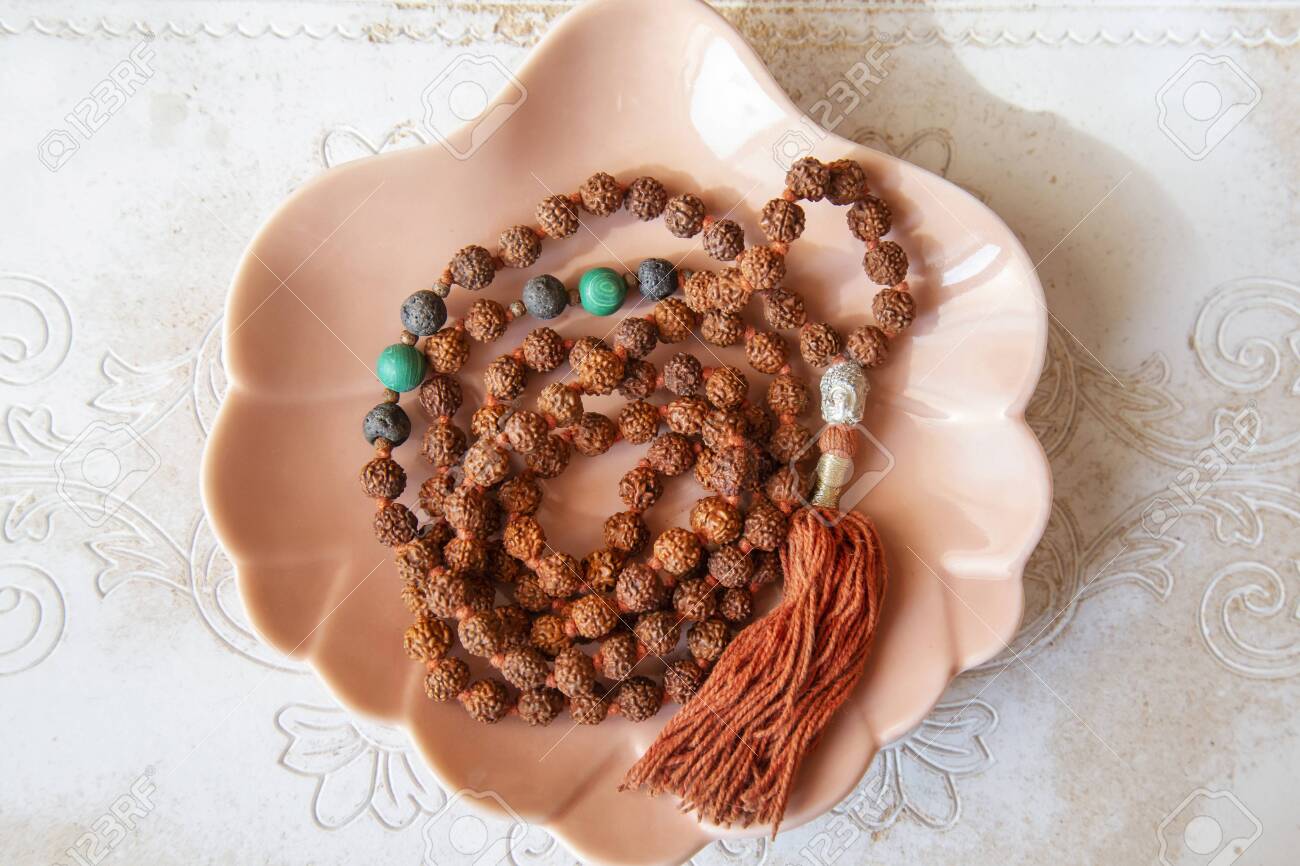 Decorative Mala Necklace with Buddha Tassel