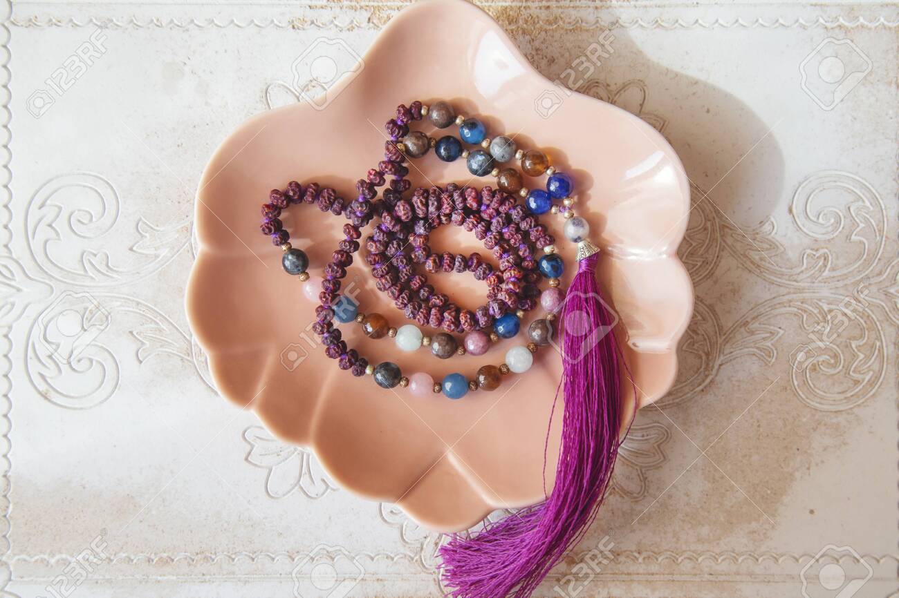 Decorative Mala Necklace with Buddha Tassel