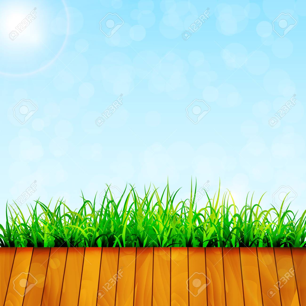 Green garden background