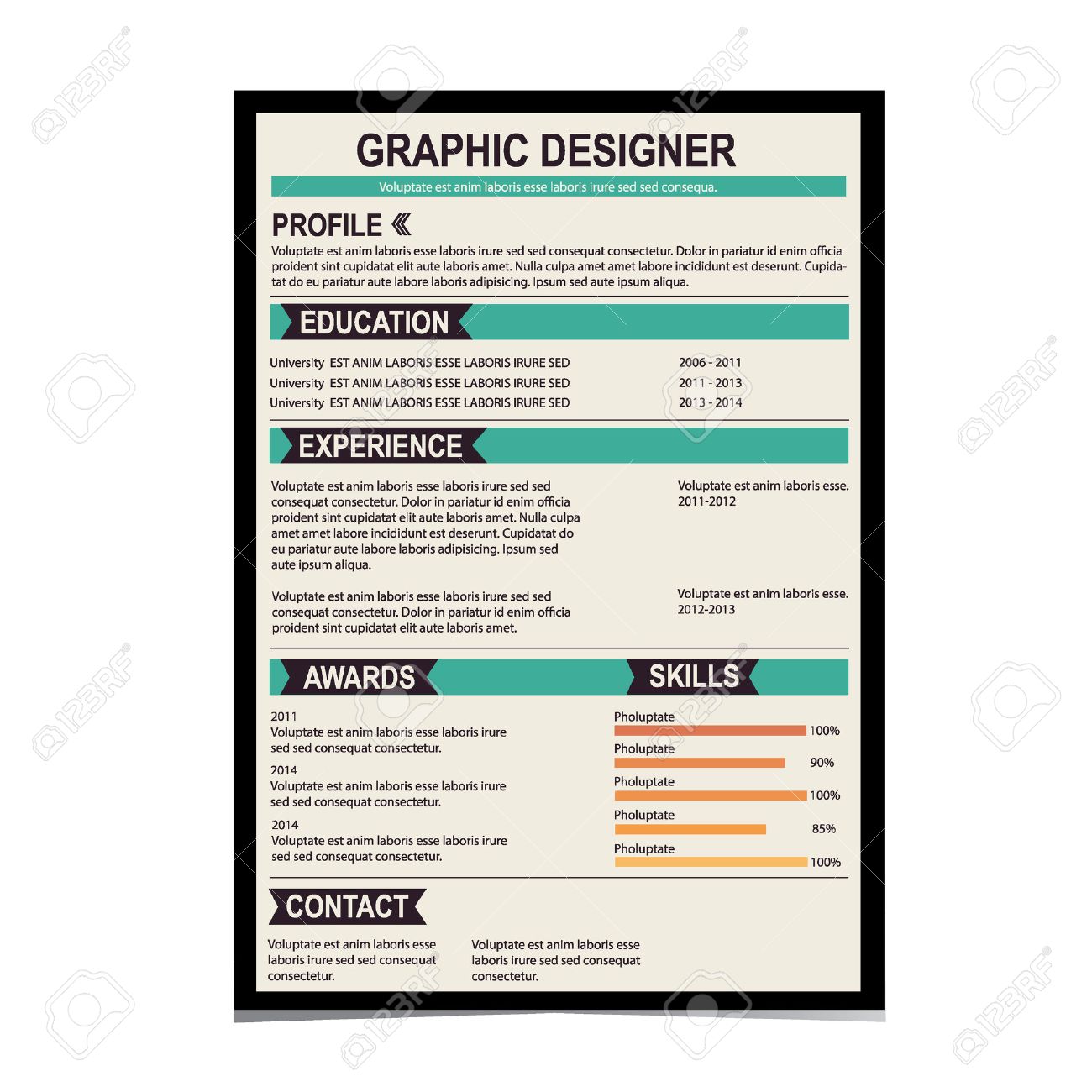 cv background template