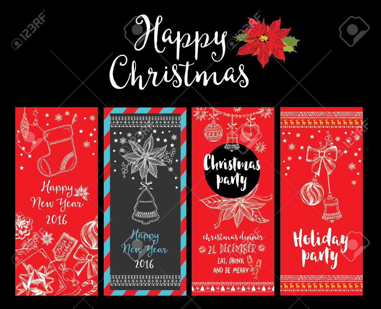 vector christmas party invitation with toys holiday background christmas invitation background
