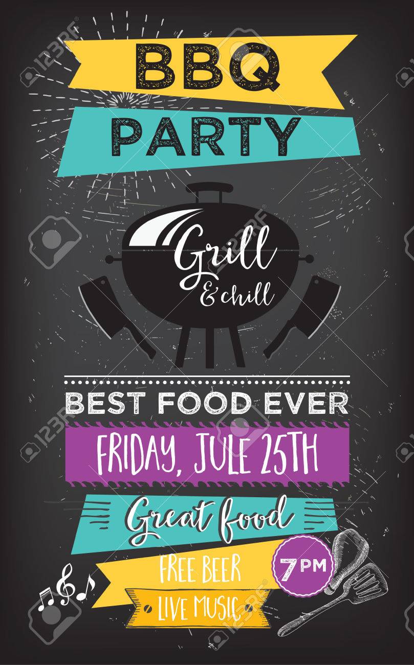 barbecue menu template