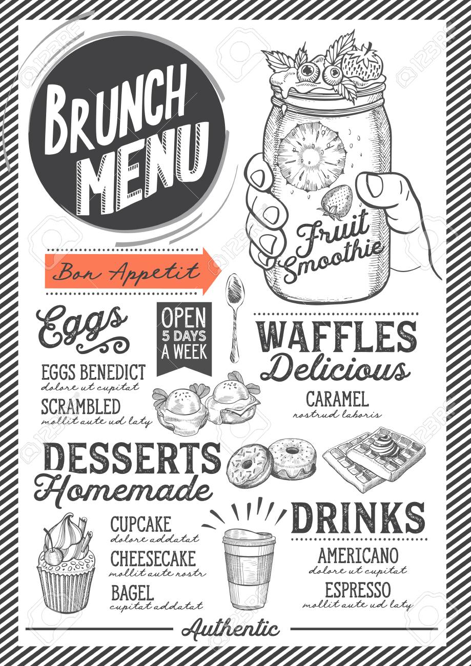 brunch menu templates free