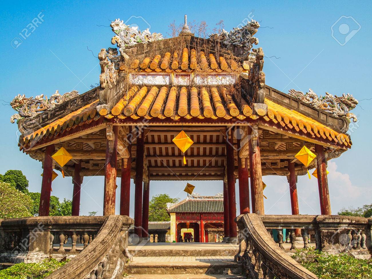 Pagoda At Forbidden Purple City Hue Vietnam Stock Photo Picture And Royalty Free Image Image 36923873