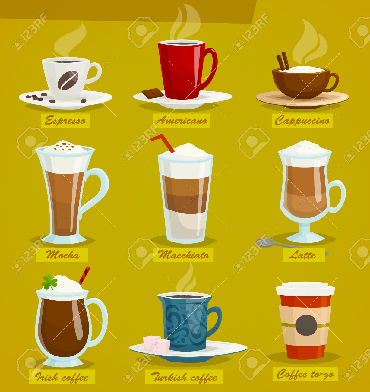 espresso and cappuccino