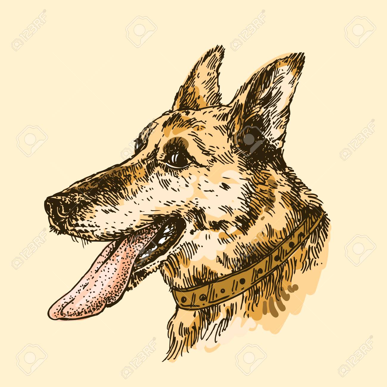 chien dillustration vectorielle dessins la main avec la langue dessin de style croquis symbole de la nouvelle anne 2018 nous pour des invitations - Langue Dessin chien dillustration vectorielle dessins la main avec la langue dessin de style croquis symbole de la nouvelle anne 2018 nous pour des invitations - Langue Dessin