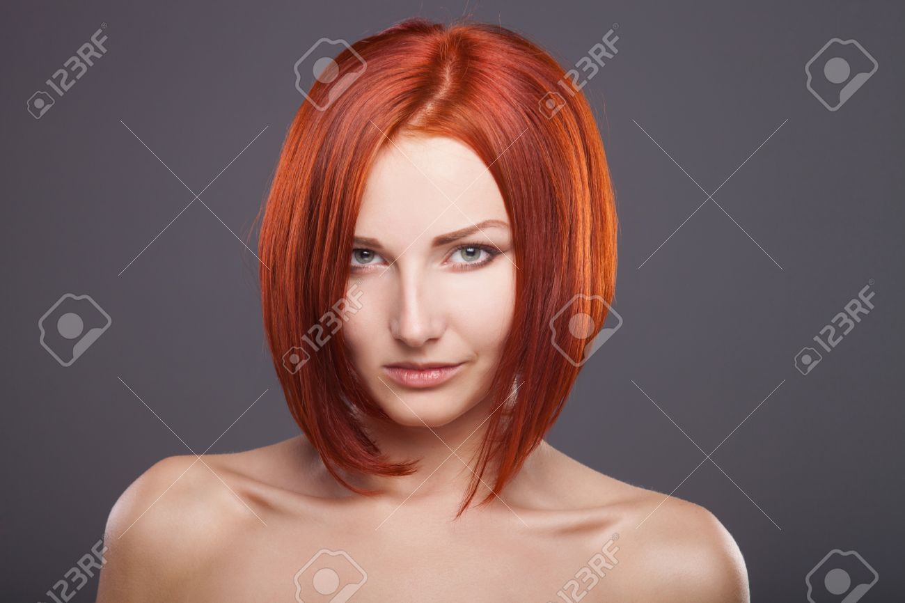 Rote kurze haare frauen